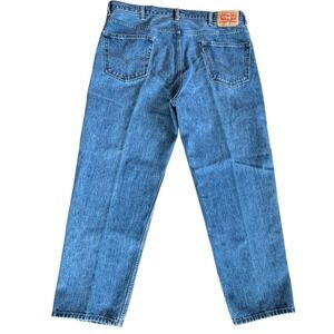 Levis 550 Jeans Mens 42x30 Relaxed Fit Light Wash Straight‎ Leg Classic Denim